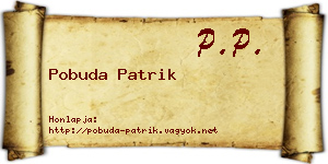 Pobuda Patrik névjegykártya