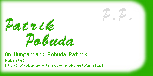 patrik pobuda business card